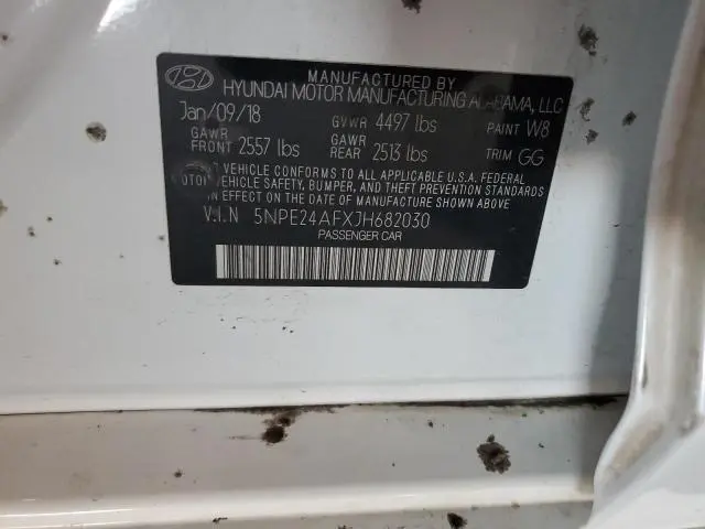 2018 HYUNDAI SONATA SE  