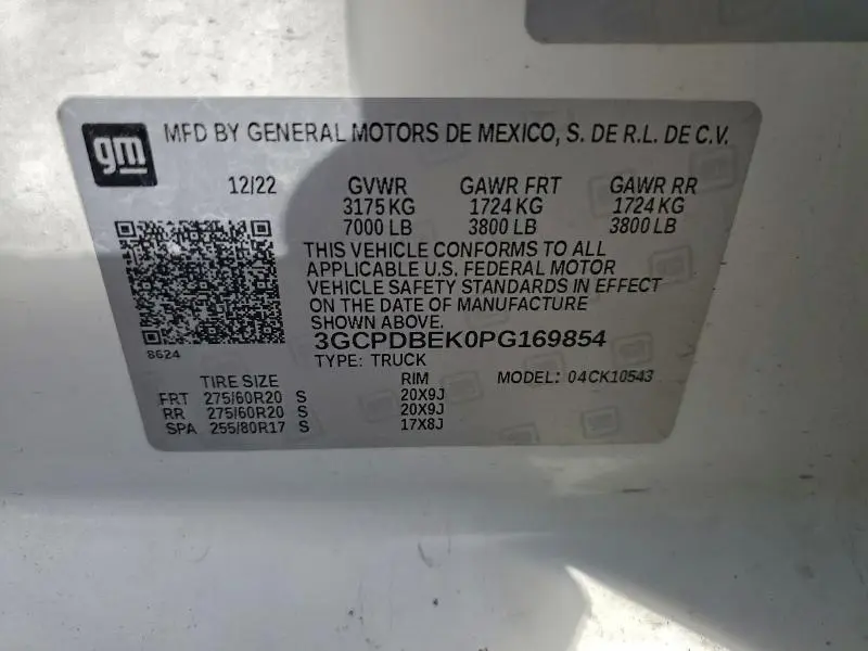 2023 CHEVROLET SILVERADO K1500 CUSTOM  