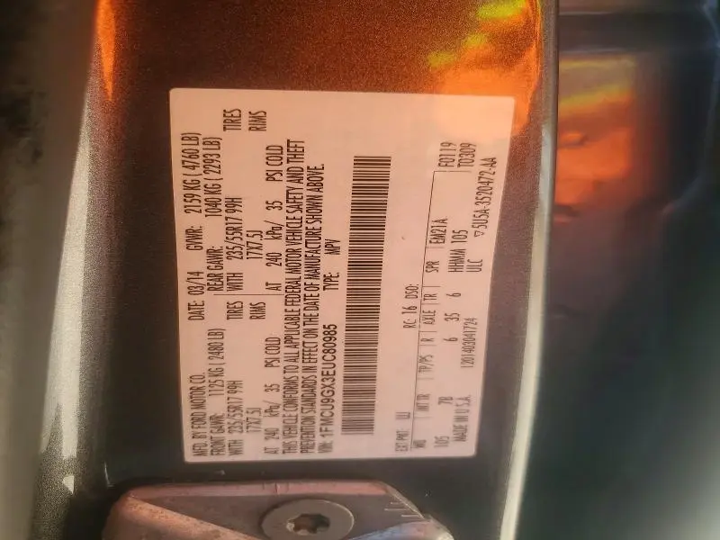 2014 FORD ESCAPE SE  
