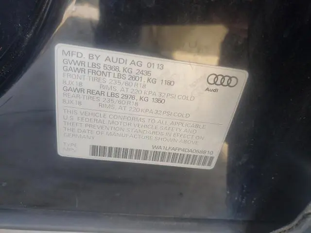 2013 AUDI Q5 PREMIUM PLUS  