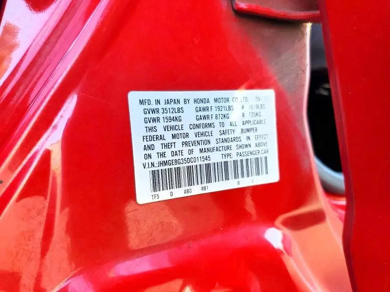 2013 HONDA FIT   