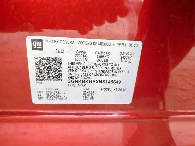 2022 CHEVROLET BLAZER RS  