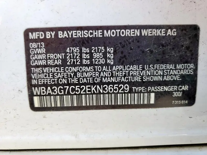 2014 BMW 328 XI  
