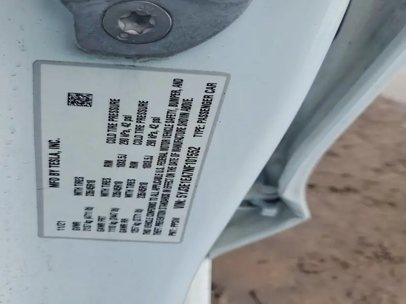 2022 TESLA MODEL 3   