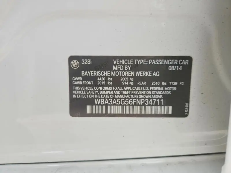 2015 BMW 328 I  