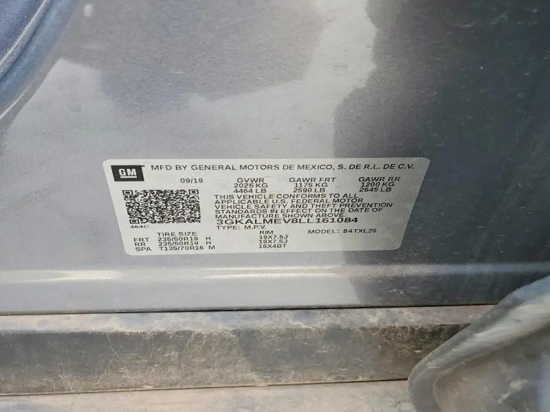 2020 GMC TERRAIN SLE  