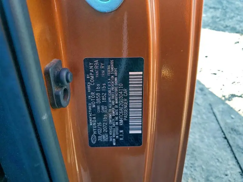 2016 HYUNDAI VELOSTER TURBO  