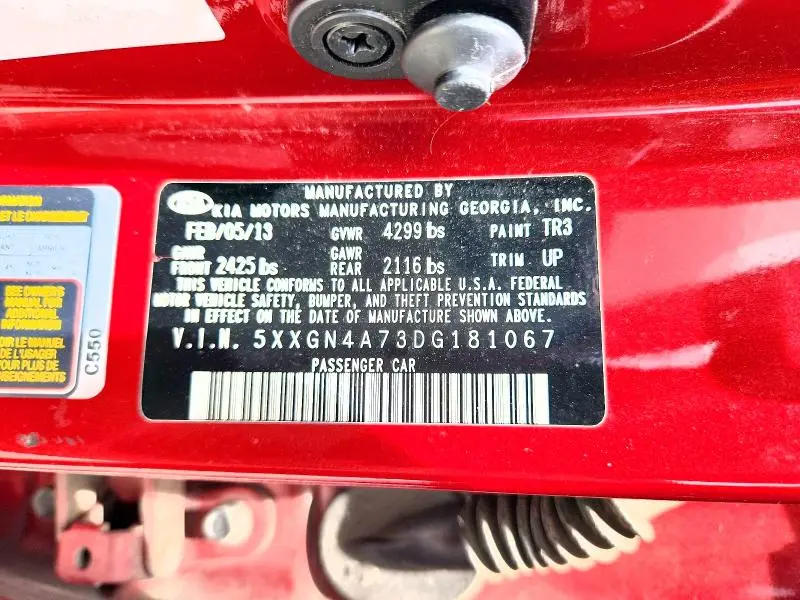 2013 KIA OPTIMA EX  