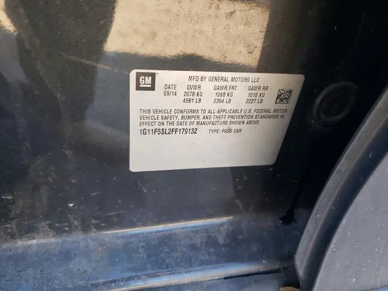 2015 CHEVROLET MALIBU LTZ  