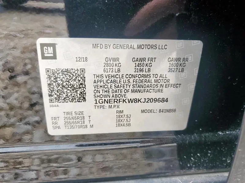 2019 CHEVROLET TRAVERSE LS  