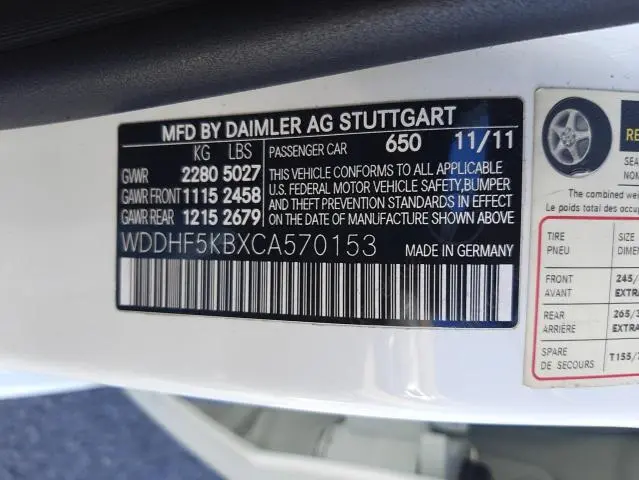 2012 MERCEDES-BENZ E 350  