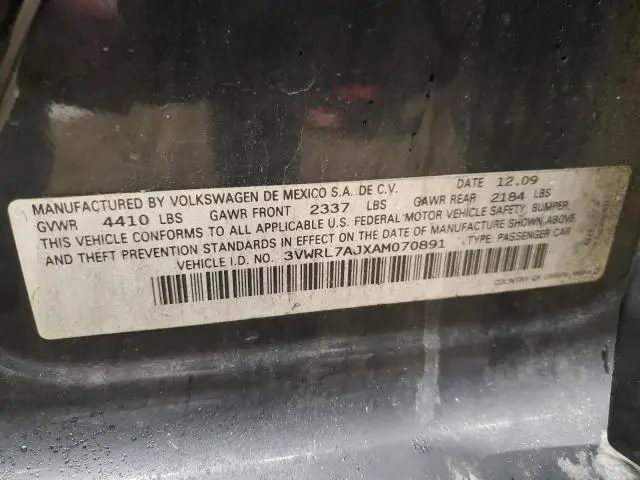 2010 VOLKSWAGEN JETTA TDI  