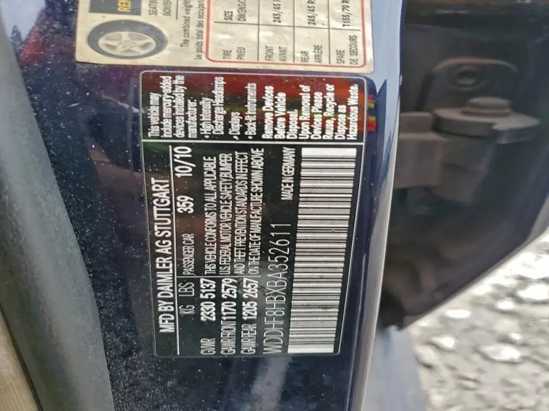 2011 MERCEDES-BENZ E 350 4MATIC  