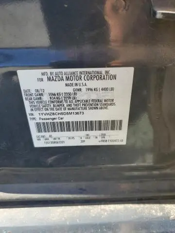 2013 MAZDA 6 GRAND TOURING  