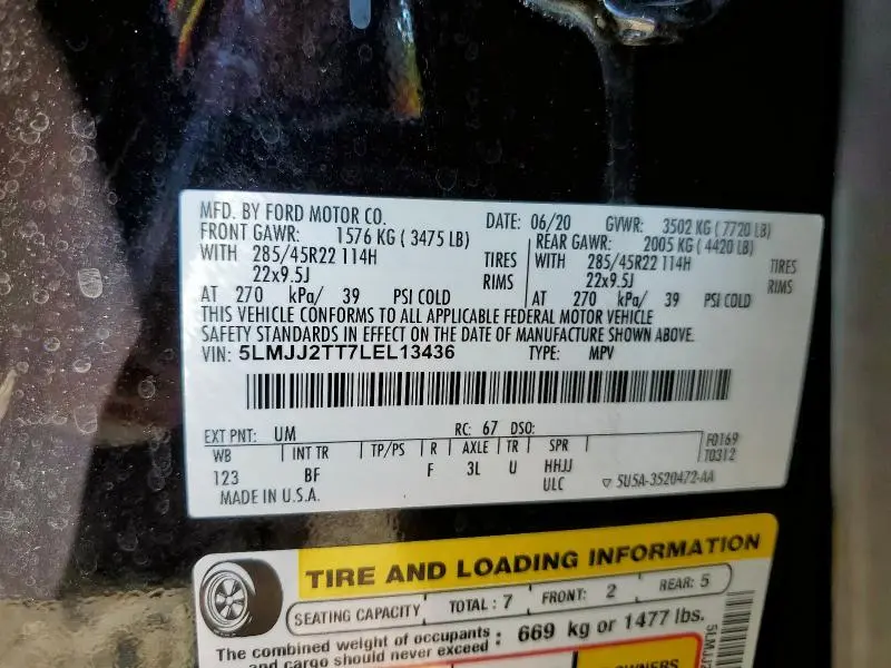 2020 LINCOLN NAVIGATOR BLACK LABEL  