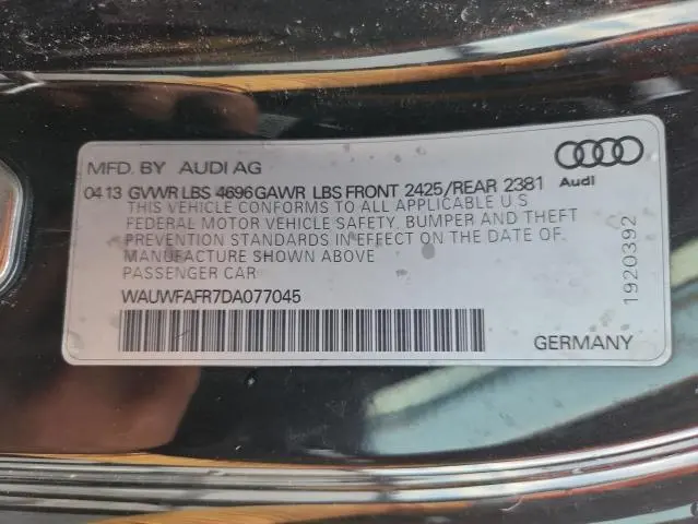 2013 AUDI A5 PRESTIGE  