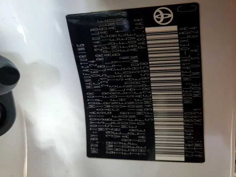 2024 TOYOTA COROLLA LE  