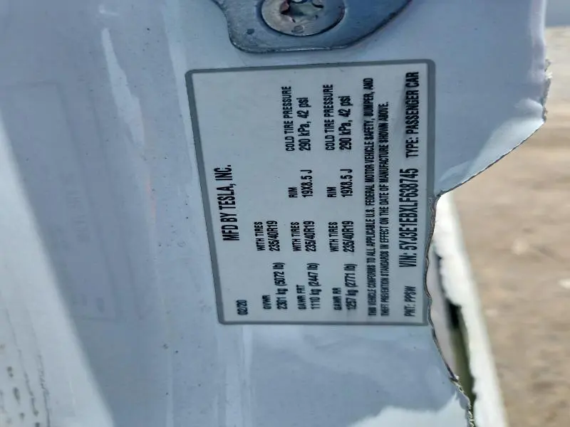 2020 TESLA MODEL 3   