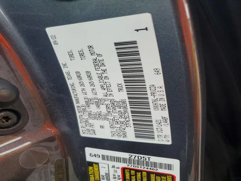 2022 TOYOTA TUNDRA PLATINUM HV  