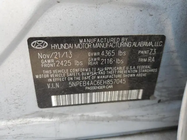 2014 HYUNDAI SONATA GLS  