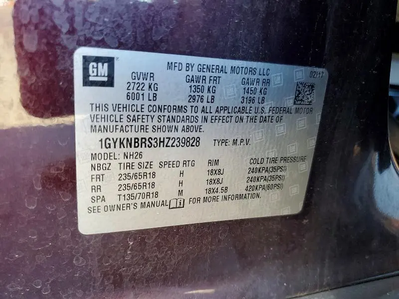 2017 CADILLAC XT5 LUXURY  