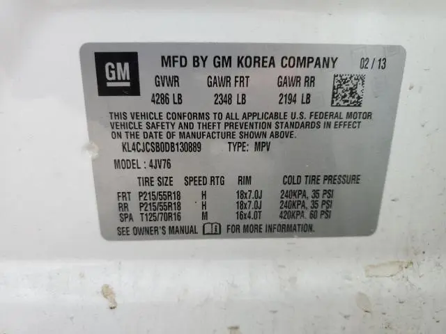 2013 BUICK ENCORE 