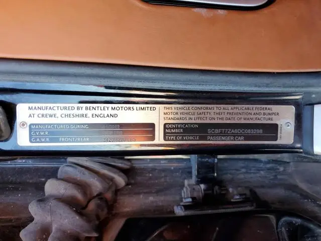 2013 BENTLEY CONTINENTAL GT V8  