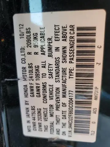 2013 ACURA TSX SE  