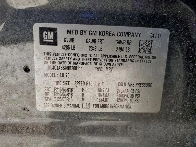 2017 BUICK ENCORE PREFERRED  