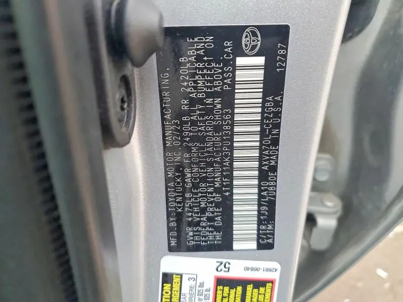 2023 TOYOTA CAMRY XLE  