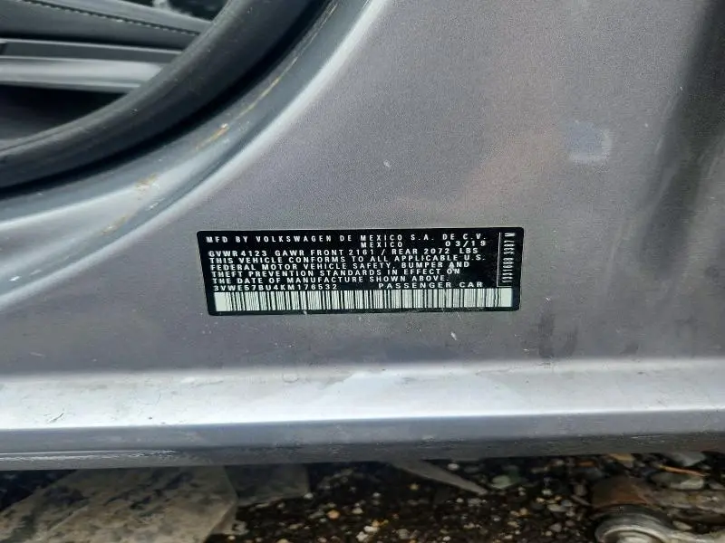 2019 VOLKSWAGEN JETTA SEL  