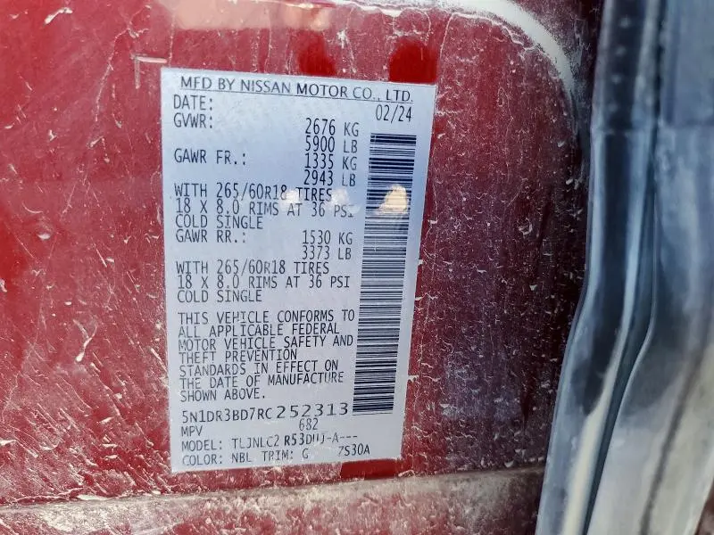 2024 NISSAN PATHFINDER ROCK CREEK  