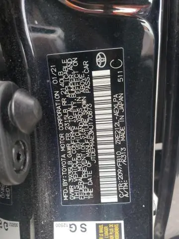 2021 TOYOTA COROLLA LE