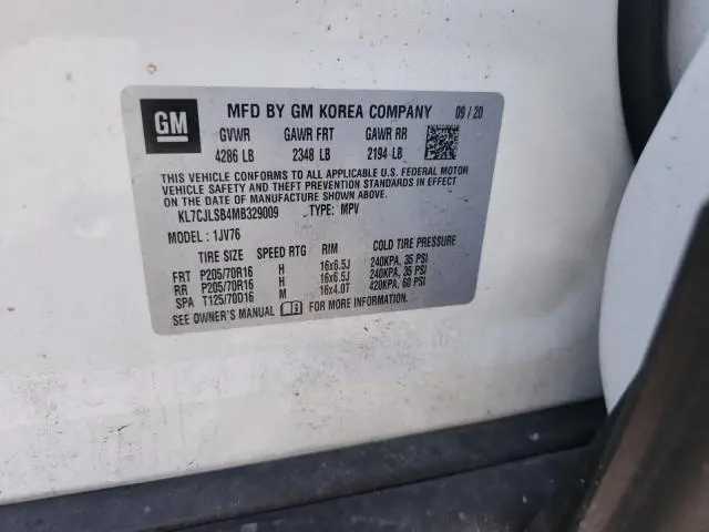 2021 CHEVROLET TRAX 1LT