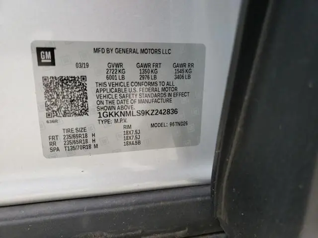 2019 GMC ACADIA SLT-1  