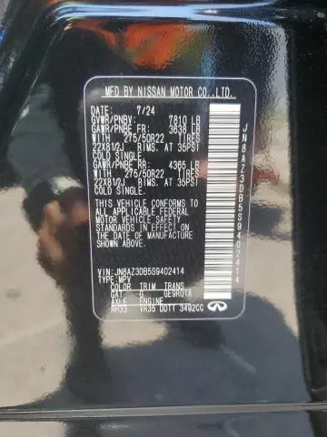 2025 INFINITI QX80 SENSORY  