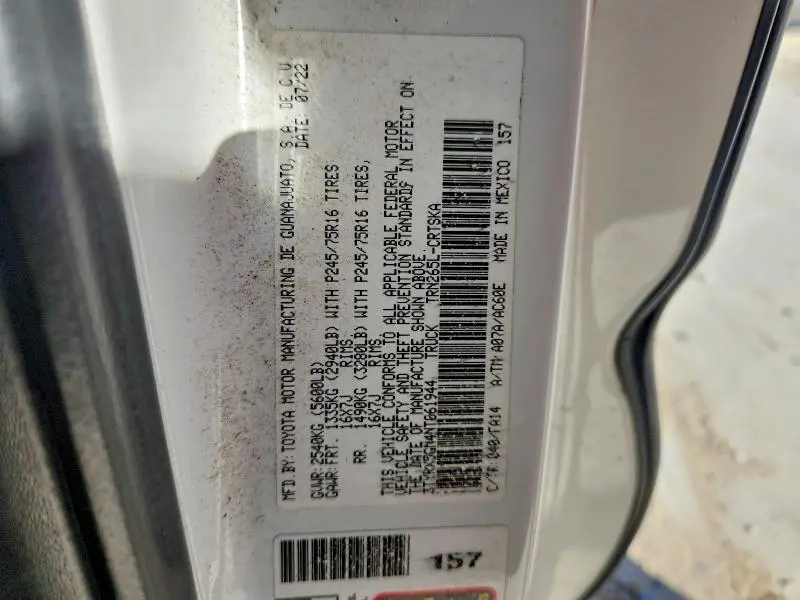 2022 TOYOTA TACOMA SR  