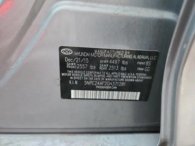 2016 HYUNDAI SONATA SE  