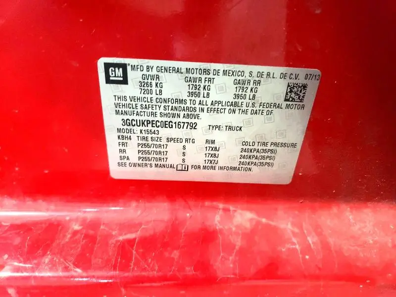 2014 CHEVROLET SILVERADO K1500  