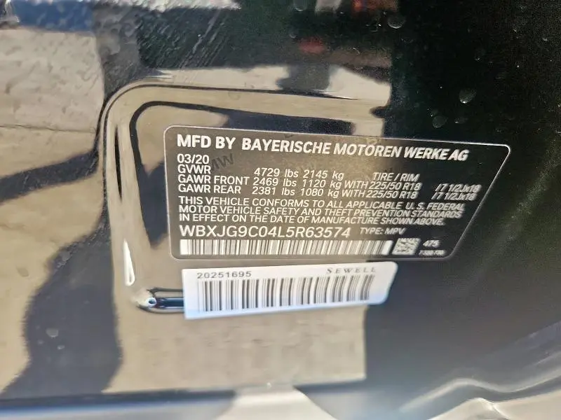 2020 BMW X1 XDRIVE28I  