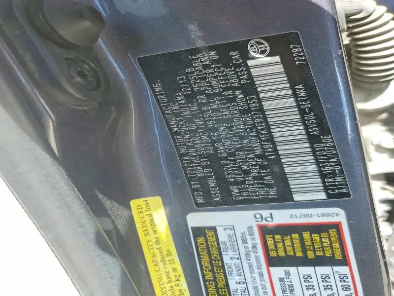 2014 TOYOTA CAMRY LE  