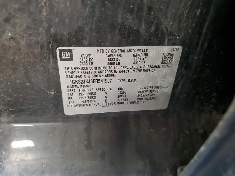 2015 GMC YUKON XL DENALI  