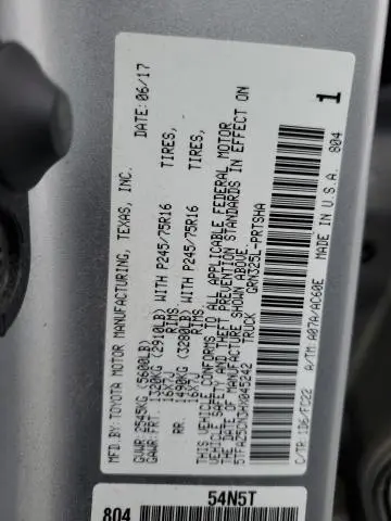 2017 TOYOTA TACOMA DOUBLE CAB  