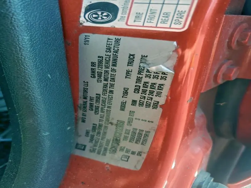 2012 CHEVROLET COLORADO LT  