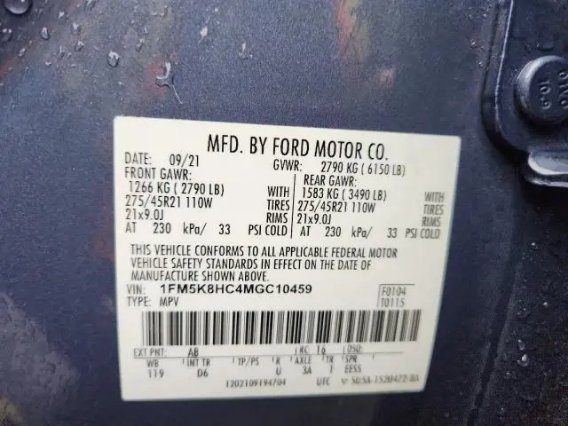 2021 FORD EXPLORER PLATINUM  