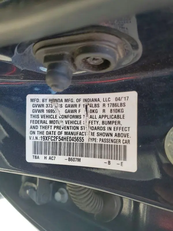 2017 HONDA CIVIC LX  