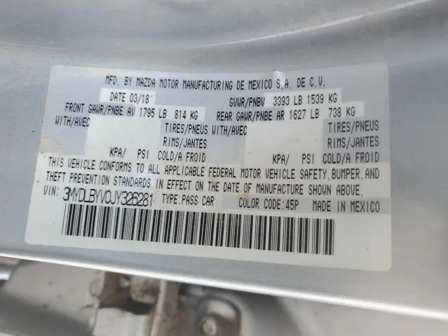 2018 TOYOTA YARIS IA   