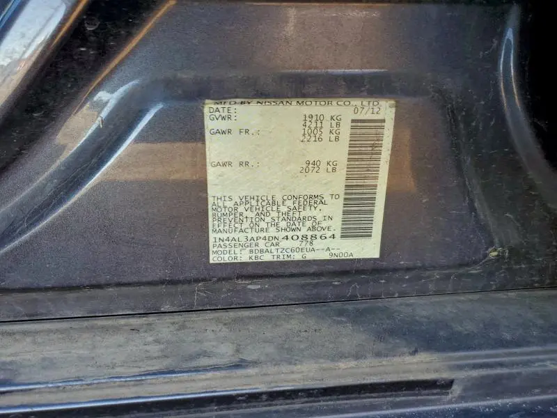 2013 NISSAN ALTIMA 2.5  