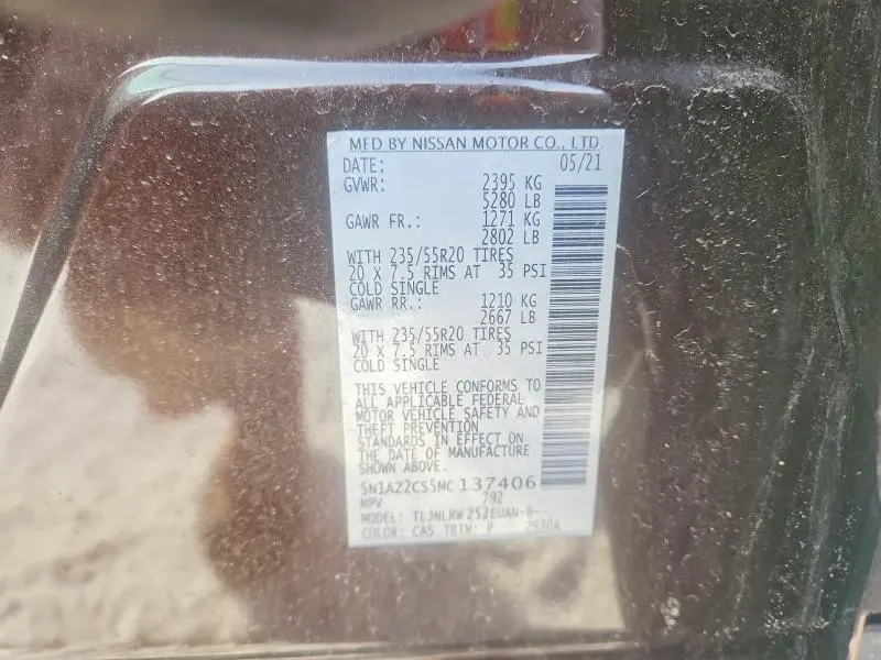 2021 NISSAN MURANO SL  