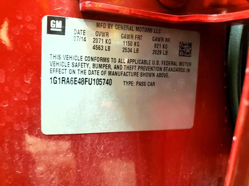 2015 CHEVROLET VOLT LT  